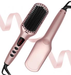 Factory Dropshipping Salon Styler Electric Straightener Hair Straightening Brush Comb With 450F