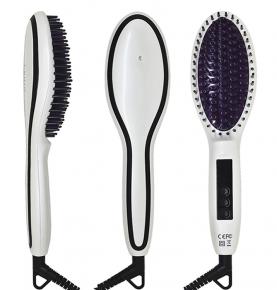 Ionic Hair Straightener Brush, 30s Fast MCH Ceramic Heating Hair Straightening Combs with Anti Scald Design