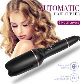 Wholesale Best Rotating Double PTC Ceramic Waves Magic Rotating Automatic Hair Curler with LCD Display Hair Curlers Perm Roller Hair Styler for Women