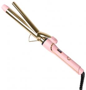 Digital Pink Nano Titanium Hair Salon Curling Iron Tongs 25mm