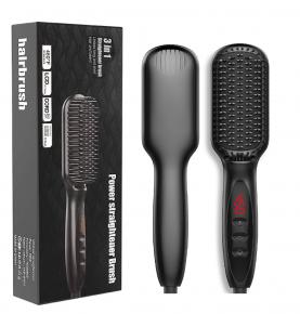 Electric Heated Comb & Beard Straightening Brush with Ionic for Long Short Beards Hair
